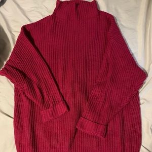 American eagle Long pink sweater